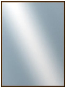 DANTIK - Zrkadlo v rámu, rozmer s rámom 60x80 cm z lišty Hliník hnedá (7269211)