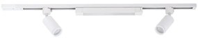 LED bodové svietidlo pre šynový systém TRACER 2xGU10/10W/230V + LED/20W, 1 m, biela