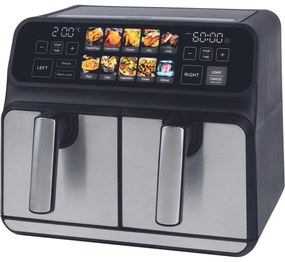 ProfiCook FR 1287 H dvojitá teplovzdušná fritéza, 8 l