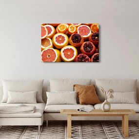 Obraz pomarančov a granátových jabĺk (90x60 cm)