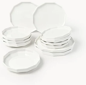 Porcelánová súprava riadu Angoli, 4 osoby (12 dielov)