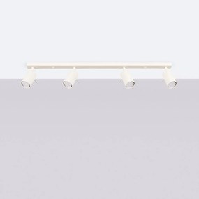 Krémovobiele bodové svietidlo 6x81 cm Etna – Sollux