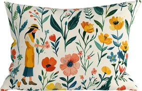 Bavlnená obliečka na vankúš FLOVINA POLY 50x70 cm, farebný