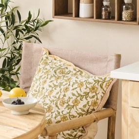 Ib Laursen Bavlnený poťah na vankúš Vigga Yellow 50 × 50 cm