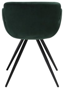 Zelené čalúnené jedálenské kreslo s podrúčkami Gaia – DAN-FORM Denmark