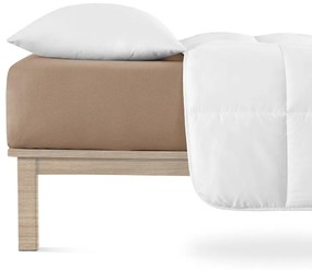 Hnedá napínacia plachta jersey 90x200 cm Boxspring – Andrea Simone
