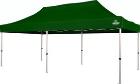 BRIMO Nožnicový párty stan EXCLUSIVE ALU 3x6 m bez stien zelený