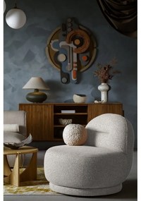 Svetlosivé kreslo Ovo – Miuform