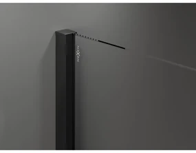 Mexen Velar Duo, posuvné sprchové dvere do otvoru 200 cm, 8mm šedé sklo, čierna matná, 871-200-000-42-70