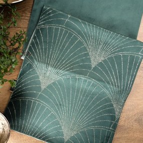 Dekorstudio Elegantný zamatový behúň na stôl BLINK 14 tmavomätový Rozmer behúňa (šírka x dĺžka): 35x140cm