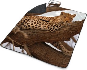 Sablio Plážová deka Leopard 2: 200x140 cm