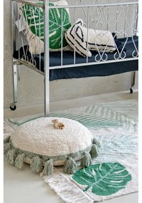 Zeleno-krémový prateľný ručne tkaný bavlnený detský koberec 140x200 cm Tropical Green – Lorena Canals
