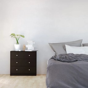 Čierna komoda Tvilum May, 72 x 68 cm