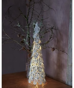 SIRIUS LED svetlo na stromček, strieborné, 53,5 cm