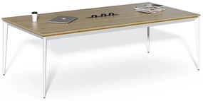 Konferenčný stôl Houseland Profit Meet 01 s 3 zásuvkami 240 cm dub prírodný