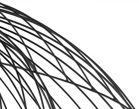 Dizajnové závesné svietidlo čierne 60 cm - Pua