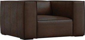 Tmavohnedé kožené kreslo Madame - Windsor &amp; Co Sofas