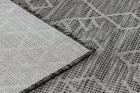 Koberec šnúrkový SIZAL PATIO ploské tkanie 3077 Boho - čierny