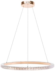 Toolight Toolight, LED stropné osvetlenie 59cm, 36W, 4000K, MS009-C, ružové zlato, OSW-09619