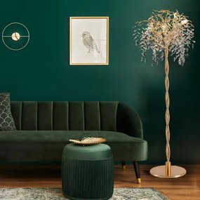 Krištáľová stojacia lampa 5xG9/40W/230V zlatá