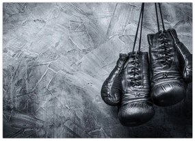 Sklenený obraz - Boxerské rukavice (70x50 cm)