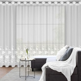 ZÁCLONA NA KRÚŽKOCH NATALI 350X250 CM KVETY