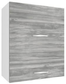 Kuchynská skrinka Belini horná 60 cm šedý antracit Glamour Wood  TOR SGP2-60/1/WT/GW1/0/E