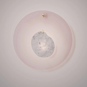 Foscarini Gioia grande nástenná lampa Ø68cm ružová