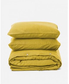 Magic Linen Ľanové obliečky sada (3ks) Moss yellow Veľkosť: 200x220,50x70cm