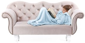 Detská deka s rukávmi DecoKing Lazy svetlomodrá