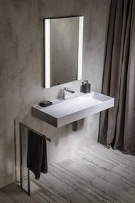 Sapho Sapho, GODIVA dvojumývadlo 119x44cm, liaty mramor, biela, GU119-0