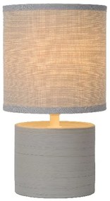 Lucide 47502/81/36 GREASBY - Stolná lampa - priemer 14 cm - 1xE14 - Šedé
