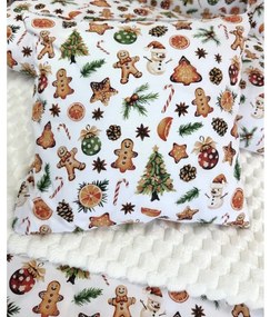 INTERMEDIC SK Bavlnená obliečka 40x40 cm Perníček – zapínanie na zips