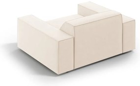 Béžové zamatové kreslo Jodie – Micadoni Home