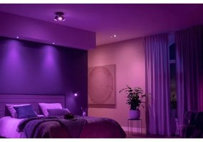 Philips - LED RGBW Stmievateľné bodové svietidlo Hue FUGATO 3xGU10/4,2W/230V čierna