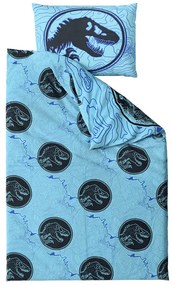 Svietiace bavlnené obliečky JURSKÝ SVET modré Rozmer obliečky: 70 x 90 cm | 140 x 200 cm