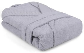 Sivý bavlnený župan veľkosť M Cappa – Foutastic