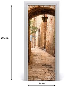 Fototapeta samolepiace na dvere stará ulička 75x205 cm