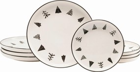 XXXLutz JEDÁLENSKÝ SERVIS Nordic Christmas Black 8-dielne Creatable - Jedálenské sety - 007768082803