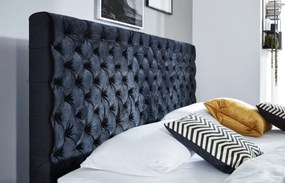 Boxspring posteľ oliver 180 x 200 čierna MUZZA