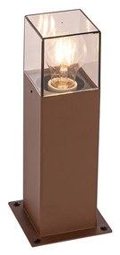 Vonkajšia lampa 30 cm hrdzavohnedá so zemným kolíkom a káblovou objímkou - Denmark