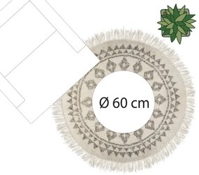 Koberec Etnik, (fi) 120 cm, béžová