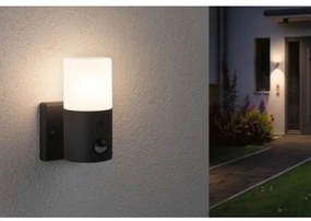 Paulmann 94648 - 1xE27/15W IP44 Vonkajšie nástenné svietidlo so senzorom TUBS 230V