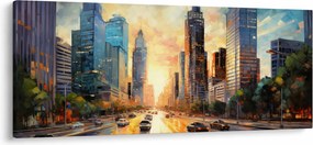 Obraz - Maľba mesta (120x50 cm)