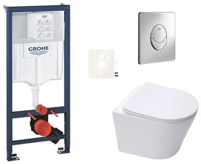 Závesný wc set do ľahkých stien / predstenová montáž Swiss Aqua Technologies Infinitio SIKOGRSIN10SA