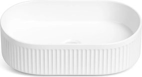 Erga Halle, umývadlo na dosku 490x315x130 mm, biela lesklá, ERG-V03-HALLE49-WH