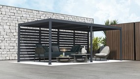 Bočná zástena pre bioklimatickú pergolu BestBerg BBP-F1CG / 283 × 218 cm / sivá