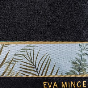 FROTÉ UTERÁK EVA MINGE17 SADA 6 KS 50X90 CM ČIERNA