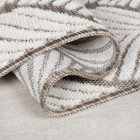 Vnútorný a vonkajší koberec slonovinový 66x230 cm Elm Leaf – Flair Rugs
