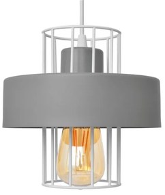 Luster na lanku VOLTA 3xE27/15W/230V pr. 42 cm šedá